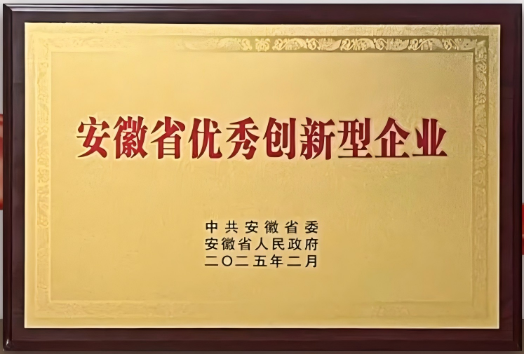 安徽省優(yōu)秀創(chuàng)新型企業(yè)